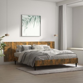 Smoked oak plywood wall headboard 240x1.5x80 cm by vidaXL, Headboards and footboards - Ref: Foro24-816979, Price: 66,66 €, Di...