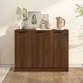 Anrichte aus eichenbraunem Sperrholz 90,5x30x70 cm von vidaXL, Sideboards - Ref: Foro24-817026, Preis: 82,99 €, Rabatt: %