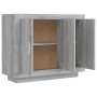 Aparador de madera contrachapada gris Sonoma 92x35x75 cm de vidaXL, Aparadores - Ref: Foro24-817241, Precio: 87,10 €, Descuen...