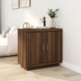 Brown oak plywood sideboard 80x40x75 cm by vidaXL, Sideboards - Ref: Foro24-817236, Price: 82,75 €, Discount: %