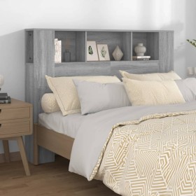 Mueble cabecero color gris Sonoma 140x18,5x104,5 cm de vidaXL, Cabeceros y pies de cama - Ref: Foro24-817271, Precio: 60,72 €...