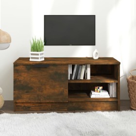 Smoked oak plywood TV cabinet 80x35x36.5 cm by vidaXL, TV Furniture - Ref: Foro24-817117, Price: 52,15 €, Discount: %