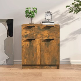 Smoked oak plywood sideboard 60x30x70 cm by vidaXL, Sideboards - Ref: Foro24-816991, Price: 66,51 €, Discount: %