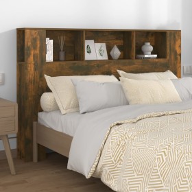 Smoked oak headboard furniture 160x18.5x104.5 cm by vidaXL, Headboards and footboards - Ref: Foro24-817273, Price: 68,93 €, D...