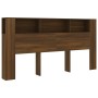 Armario cabecero marrón roble 200x18,5x104,5 cm de vidaXL, Cabeceros y pies de cama - Ref: Foro24-817281, Precio: 107,99 €, D...