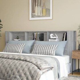 Mueble cabecero color gris Sonoma 220x18,5x104,5 cm de vidaXL, Cabeceros y pies de cama - Ref: Foro24-817283, Precio: 79,99 €...