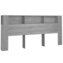 Mueble cabecero color gris Sonoma 220x18,5x104,5 cm de vidaXL, Cabeceros y pies de cama - Ref: Foro24-817283, Precio: 80,37 €...