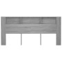 Mueble cabecero color gris Sonoma 220x18,5x104,5 cm de vidaXL, Cabeceros y pies de cama - Ref: Foro24-817283, Precio: 80,37 €...