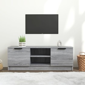 Sonoma gray plywood TV cabinet 102x35x36.5 cm by vidaXL, TV Furniture - Ref: Foro24-817133, Price: 62,81 €, Discount: %