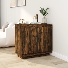 Smoked oak plywood sideboard 80x40x75 cm by vidaXL, Sideboards - Ref: Foro24-817234, Price: 77,11 €, Discount: %