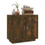 Smoked oak plywood sideboard 80x40x75 cm by vidaXL, Sideboards - Ref: Foro24-817234, Price: 77,79 €, Discount: %