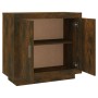 Smoked oak plywood sideboard 80x40x75 cm by vidaXL, Sideboards - Ref: Foro24-817234, Price: 77,79 €, Discount: %