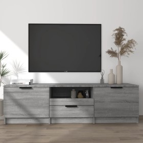 Mueble de TV madera contrachapada gris Sonoma 140x35x40 cm de vidaXL, Muebles TV - Ref: Foro24-817112, Precio: 82,33 €, Descu...