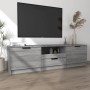 Sonoma gray plywood TV cabinet 140x35x40 cm by vidaXL, TV Furniture - Ref: Foro24-817112, Price: 91,98 €, Discount: %