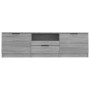 Sonoma gray plywood TV cabinet 140x35x40 cm by vidaXL, TV Furniture - Ref: Foro24-817112, Price: 91,98 €, Discount: %