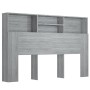 Mueble cabecero color gris Sonoma 160x19x103,5 cm de vidaXL, Cabeceros y pies de cama - Ref: Foro24-817253, Precio: 68,66 €, ...