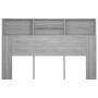 Mueble cabecero color gris Sonoma 160x19x103,5 cm de vidaXL, Cabeceros y pies de cama - Ref: Foro24-817253, Precio: 68,66 €, ...