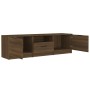 Brown oak plywood TV cabinet 140x35x40 cm by vidaXL, TV Furniture - Ref: Foro24-817113, Price: 87,48 €, Discount: %