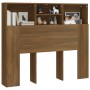 Mueble cabecero marrón roble 120x19x103,5 cm de vidaXL, Cabeceros y pies de cama - Ref: Foro24-817248, Precio: 64,70 €, Descu...