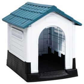 Blaue Hundehütte aus Polypropylen, 57 x 68 x 66 cm von vidaXL, Hundehütten - Ref: Foro24-152227, Preis: 76,22 €, Rabatt: %