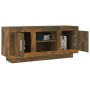 TV stand made of smoked oak plywood, measuring 102x35x45 cm. by vidaXL, TV Furniture - Ref: Foro24-817225, Price: 56,51 €, Di...