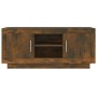 TV stand made of smoked oak plywood, measuring 102x35x45 cm. by vidaXL, TV Furniture - Ref: Foro24-817225, Price: 56,51 €, Di...