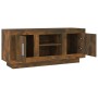 TV stand made of smoked oak plywood, measuring 102x35x45 cm. by vidaXL, TV Furniture - Ref: Foro24-817225, Price: 56,51 €, Di...