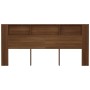 Brown oak headboard furniture 220x18.5x104.5 cm by vidaXL, Headboards and footboards - Ref: Foro24-817284, Price: 81,24 €, Di...