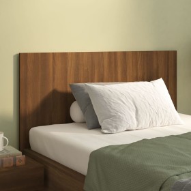 Brown oak plywood bed headboard 120x1.5x80cm by vidaXL, Headboards and footboards - Ref: Foro24-816972, Price: 47,99 €, Disco...