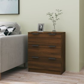 Brown oak plywood sideboard 60x30x70 cm by vidaXL, Sideboards - Ref: Foro24-816987, Price: 74,89 €, Discount: %