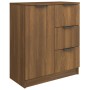 Aparador de madera contrachapada marrón roble 60x30x70 cm de vidaXL, Aparadores - Ref: Foro24-816990, Precio: 80,69 €, Descue...