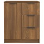 Aparador de madera contrachapada marrón roble 60x30x70 cm de vidaXL, Aparadores - Ref: Foro24-816990, Precio: 80,69 €, Descue...