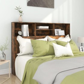 Mueble cabecero color roble ahumado 140x19x103,5 cm de vidaXL, Cabeceros y pies de cama - Ref: Foro24-817249, Precio: 61,99 €...