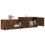 Eiche geräuchert Sperrholz TV Schrank 158,5x36x45cm von vidaXL, TV-Möbel - Ref: Foro24-817123, Preis: 82,99 €, Rabatt: %