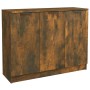 Aparador madera contrachapada color roble ahumado 90,5x30x70 cm de vidaXL, Aparadores - Ref: Foro24-817024, Precio: 69,77 €, ...