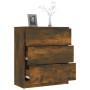 Smoked oak plywood sideboard 60x30x70 cm by vidaXL, Sideboards - Ref: Foro24-816985, Price: 80,45 €, Discount: %