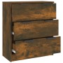 Smoked oak plywood sideboard 60x30x70 cm by vidaXL, Sideboards - Ref: Foro24-816985, Price: 80,45 €, Discount: %