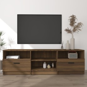 TV stand made of brown oak plywood 150x33.5x45 cm by vidaXL, TV Furniture - Ref: Foro24-817116, Price: 105,16 €, Discount: %