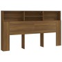 Mueble cabecero color marrón roble 180x19x103,5 cm de vidaXL, Cabeceros y pies de cama - Ref: Foro24-817257, Precio: 105,57 €...