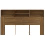 Mueble cabecero color marrón roble 180x19x103,5 cm de vidaXL, Cabeceros y pies de cama - Ref: Foro24-817257, Precio: 105,57 €...