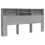 Mueble cabecero color gris Sonoma 200x19x103,5 cm de vidaXL, Cabeceros y pies de cama - Ref: Foro24-817259, Precio: 78,06 €, ...