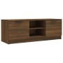 Oak brown plywood TV cabinet 102x35x36.5 cm by vidaXL, TV Furniture - Ref: Foro24-817134, Price: 70,79 €, Discount: %