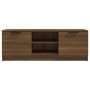 Oak brown plywood TV cabinet 102x35x36.5 cm by vidaXL, TV Furniture - Ref: Foro24-817134, Price: 70,79 €, Discount: %