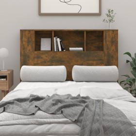 Smoked oak headboard furniture 120x18.5x102.5 cm by vidaXL, Headboards and footboards - Ref: Foro24-817267, Price: 50,99 €, D...