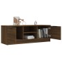 Oak brown plywood TV cabinet 102x35x36.5 cm by vidaXL, TV Furniture - Ref: Foro24-817134, Price: 70,79 €, Discount: %