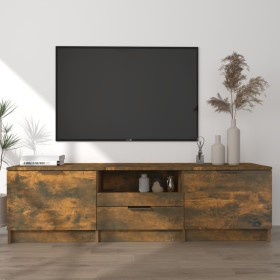 Smoked oak plywood TV cabinet 140x35x40cm by vidaXL, TV Furniture - Ref: Foro24-817111, Price: 66,99 €, Discount: %