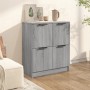 Sonoma gray plywood sideboard 60x30x70 cm by vidaXL, Sideboards - Ref: Foro24-816995, Price: 53,99 €, Discount: %