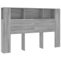 Mueble cabecero gris Sonoma 160x18,5x104,5 cm de vidaXL, Cabeceros y pies de cama - Ref: Foro24-817274, Precio: 69,83 €, Desc...