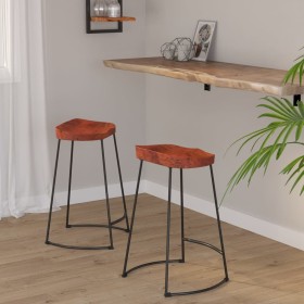 Gavin bar stools 2 pcs solid mango wood 45x40x63 cm by vidaXL, Kitchen stools - Ref: Foro24-344915, Price: 73,97 €, Discount: %