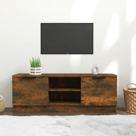 Smoked oak plywood TV cabinet 102x35x36.5 cm by vidaXL, TV Furniture - Ref: Foro24-817132, Price: 62,99 €, Discount: %